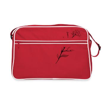 Delicate Flower - Retro Bag - red/white - Front