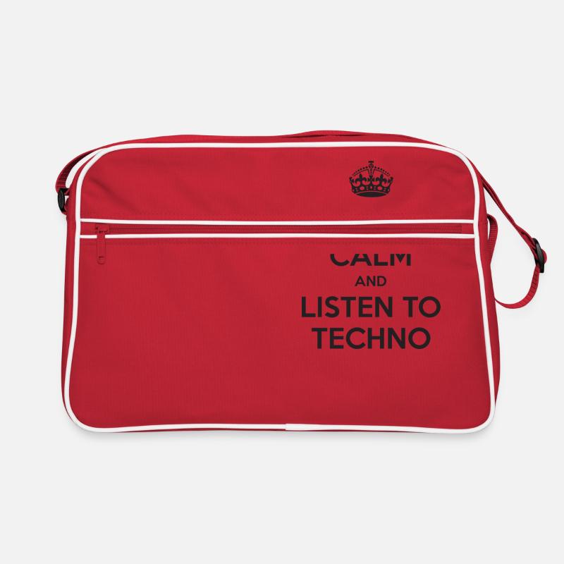 Keep Calm and listen to Techno Retro Bag