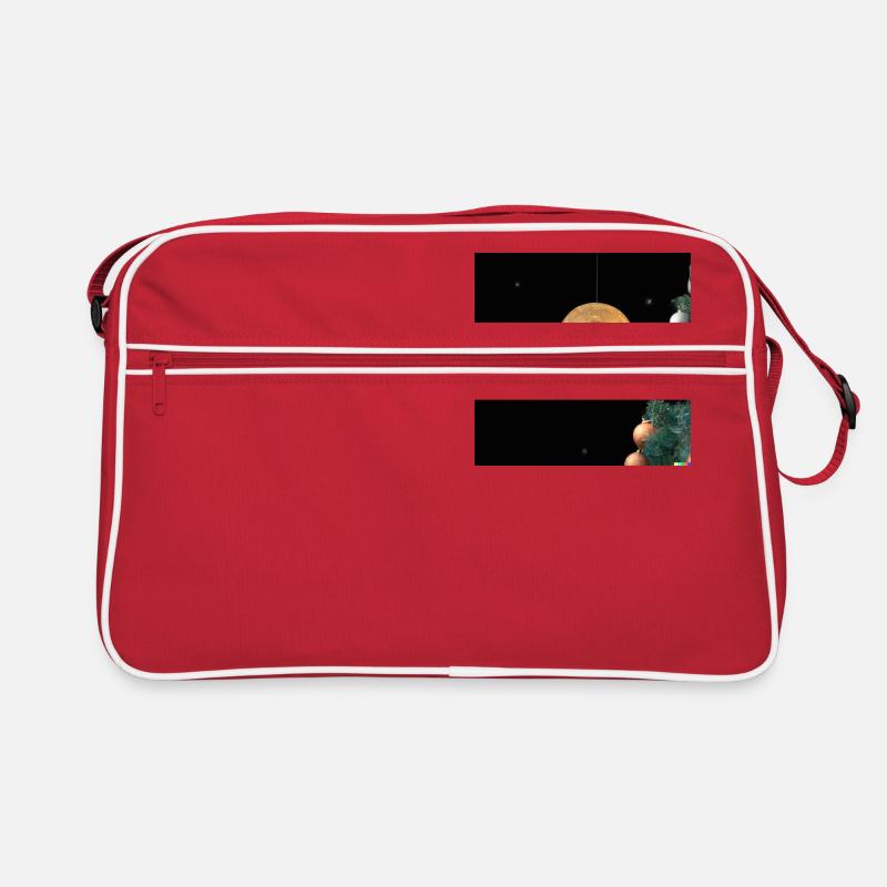 Bitcoin hangs on Christmas tree Retro Bag