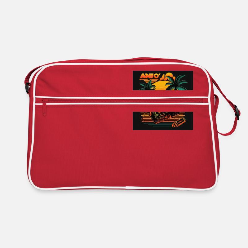 Retro 2 - Retro Tasche - Rot/Weiß