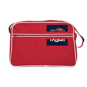 Piano Passion (impression de piano) - Passion - Sac Retro - rouge/blanc - Devant