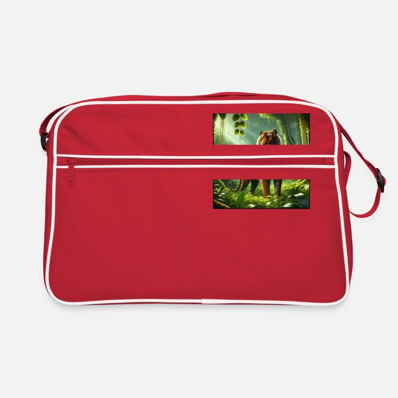 Tiger - Retro Tasche - Rot/Weiß