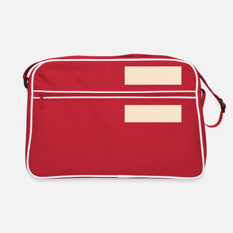 China - Retro Tasche - Rot/Weiß