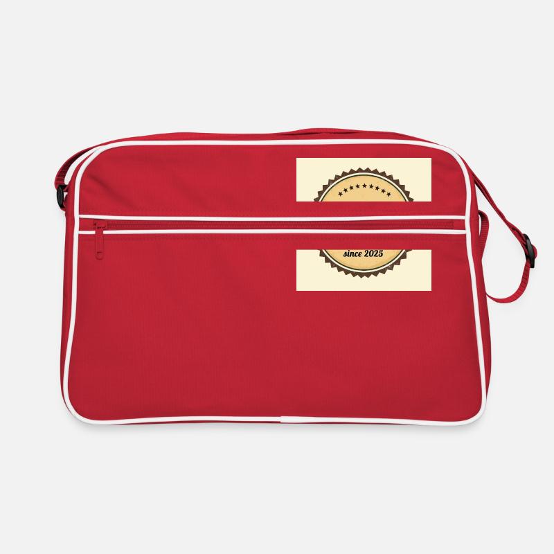 Flux Dev A worn retroinspired logo papa since 2025 Retro Tasche