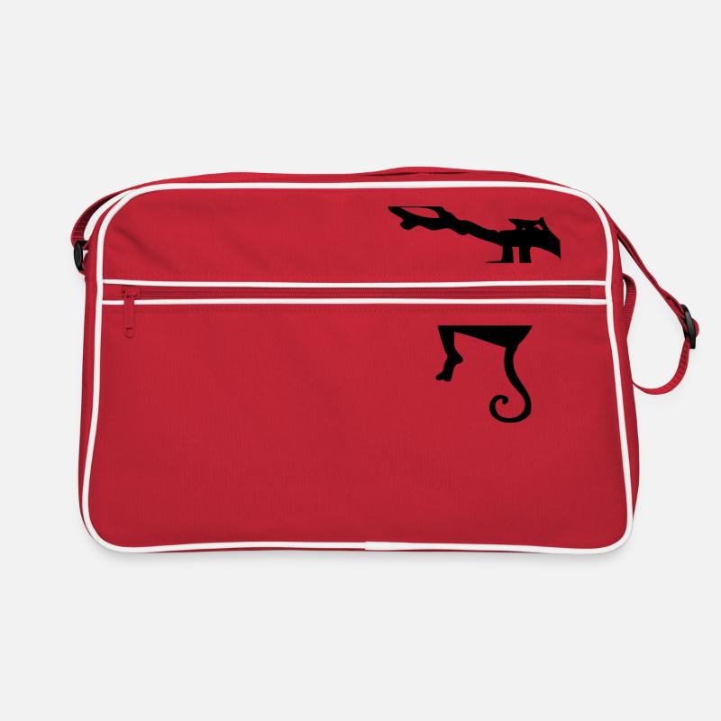 Kletternder Affe Silhouette Retro Tasche