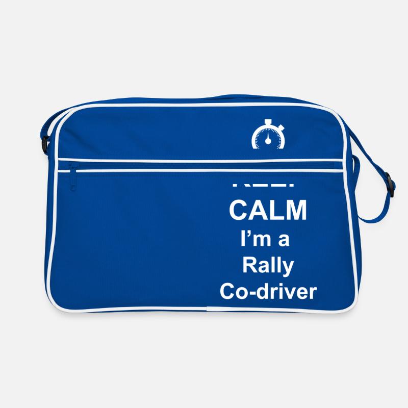 Restez calme Ima Rally Co-driver Sac Retro