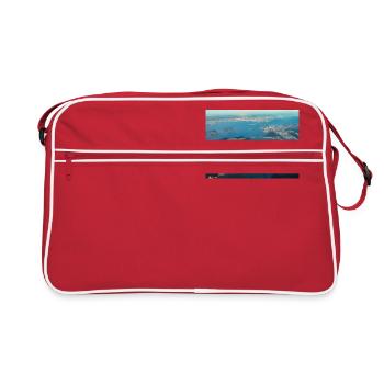 Le Golden Gate Bridge de San Francisco - Sac Retro - rouge/blanc - Devant