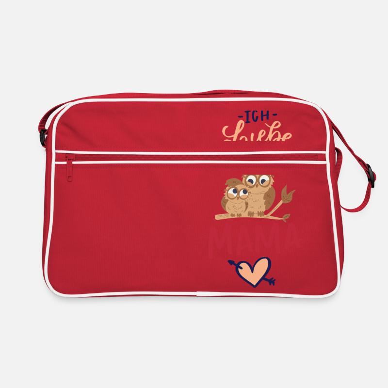 Ich liebe dich Mama Retro Tasche