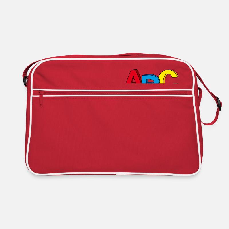 Motif ABC, idéal pour la scolarisation précoce Sac Retro
