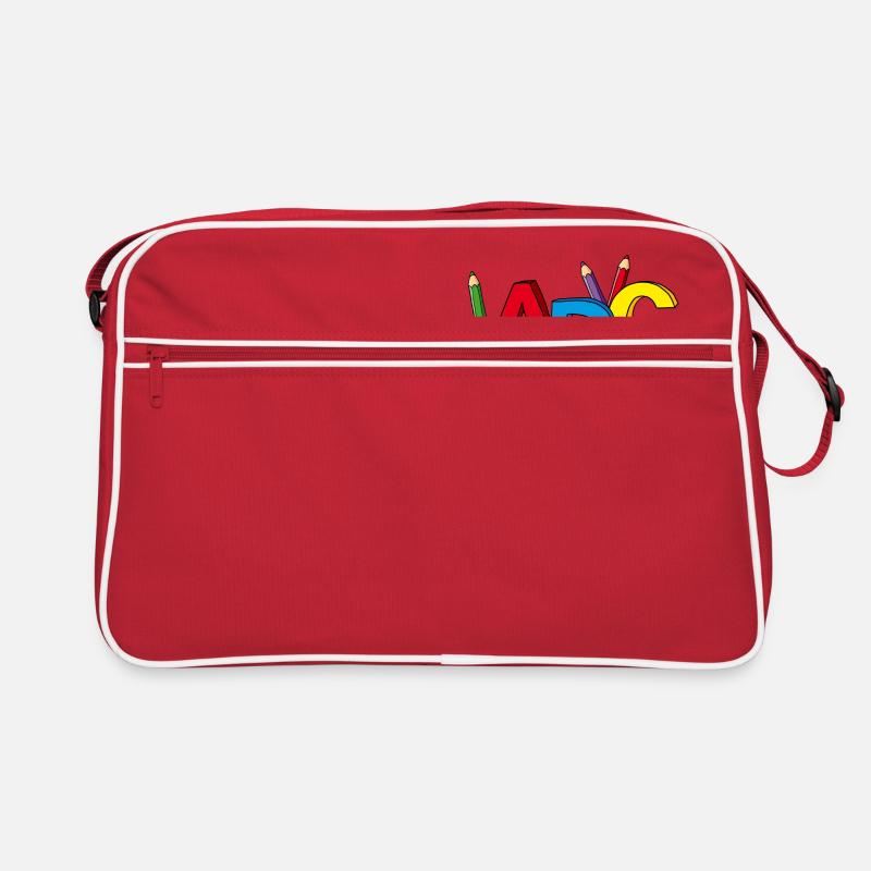 Motif ABC, idéal pour la scolarisation précoce Sac Retro