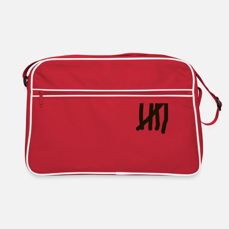 Fünf - Retro Tasche - Rot/Weiß