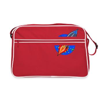 Funny Little Rocket - Retro Bag - red/white - Front