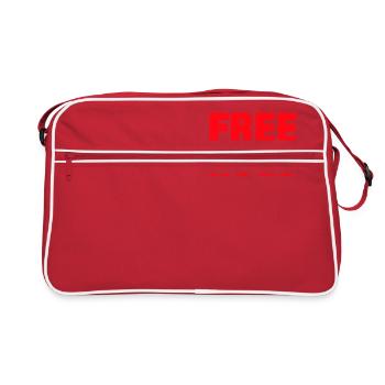 HUGS GRATUIT - Sac Retro - rouge/blanc - Devant