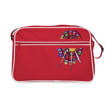 Ferris wheel - Retro Bag - red/white - Front