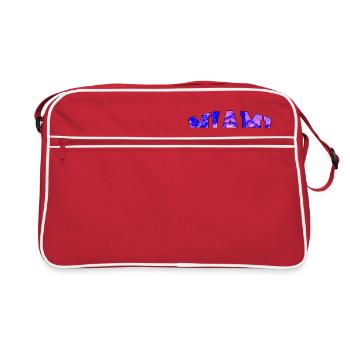 Miami logo: Collegiate design with a tropical vibe - Retro Bag - red/white - Front