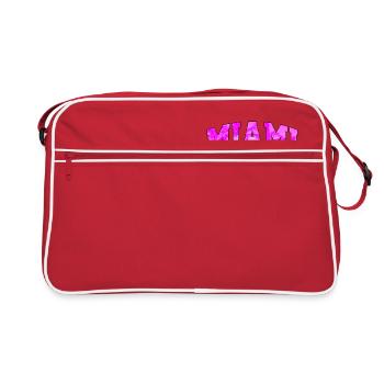 Miami logo: Collegiate design with a tropical vibe - Retro Bag - red/white - Front