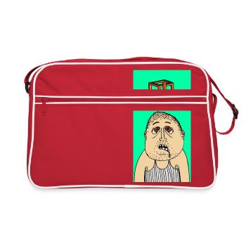 hypnotized - Retro Tasche - Rot/Weiß - Vorne