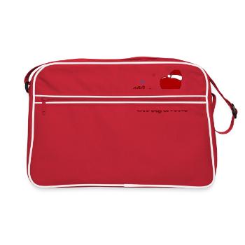 Joyeux cœur de Noël - Sac Retro - rouge/blanc - Devant