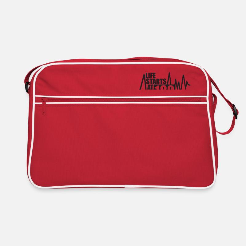 Das Leben beginnt bei 180 BPM Retro Tasche