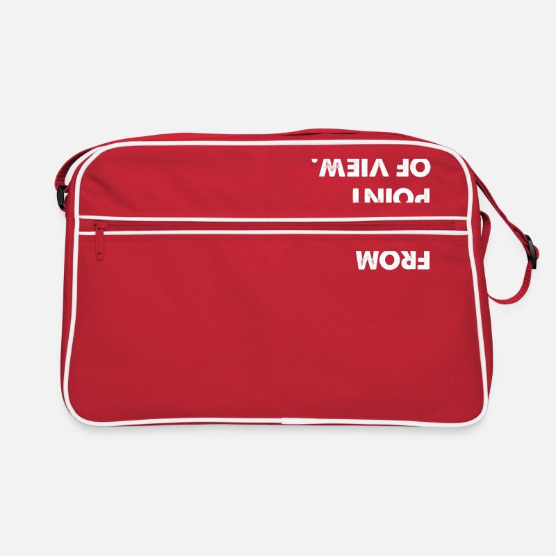 From Another Point Of View - Retro Tasche - Rot/Weiß