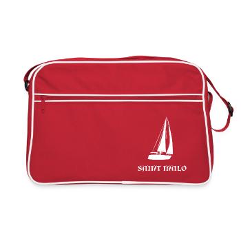 Saint Malo Voilier - Sac Retro - rouge/blanc - Devant