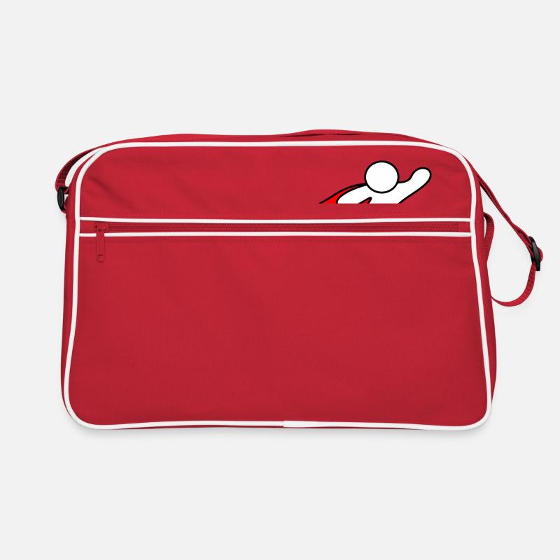 Superhelden Comic Cartoon - Perfekte Geschenkidee - Retro Tasche - Rot/Weiß