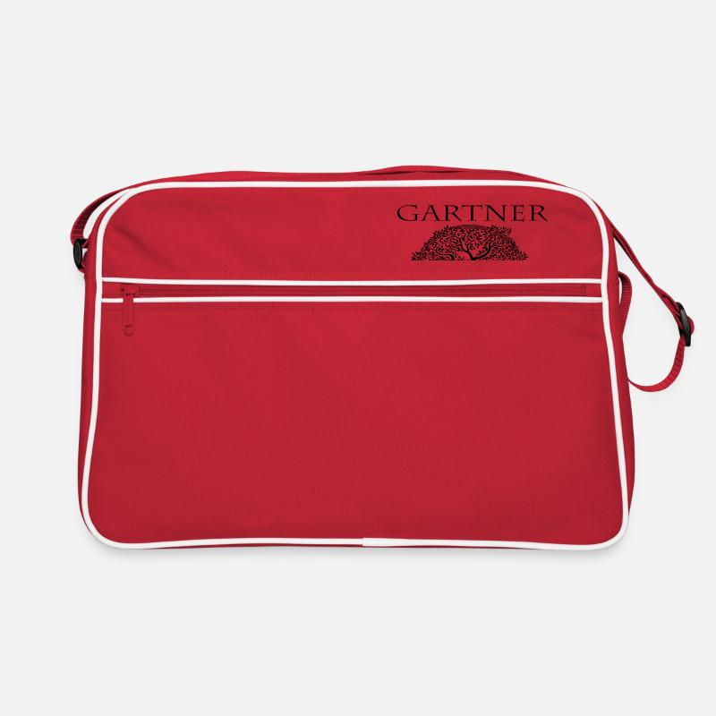 Garten,ich bin gärtner,Gärtner,Gärtner aus leidens - Retro Tasche - Rot/Weiß