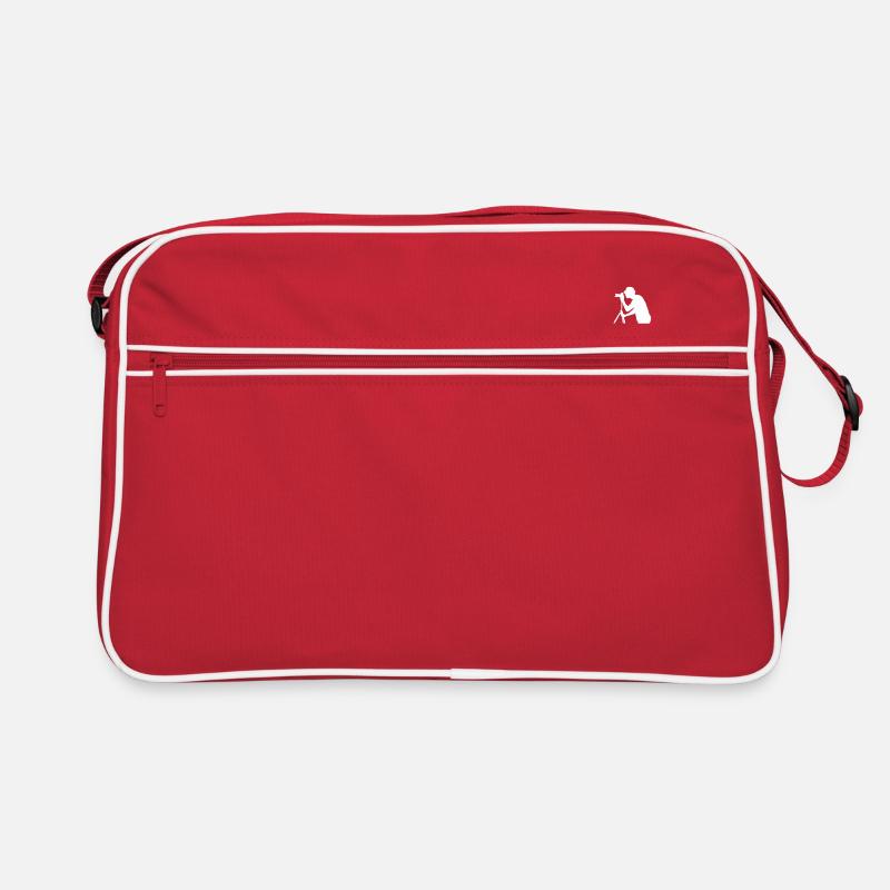 Fotografie - Retro Tasche - Rot/Weiß