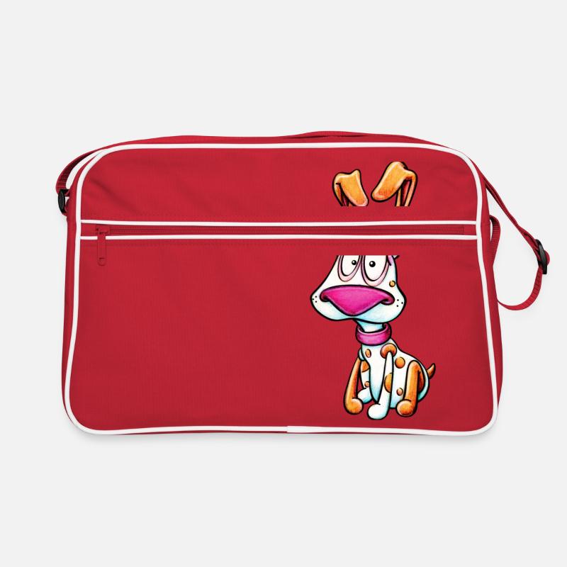 sitting beagle Retro Tasche