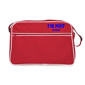 i'm not for everyone - Retro Tasche - Rot/Weiß - Vorne