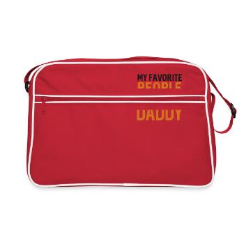 Call Me Daddy - Gift - Shirt - Retro Tasche - Rot/Weiß - Vorne