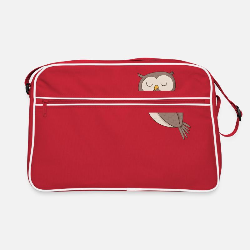 Vogel Eule Retro Tasche
