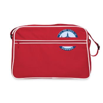 Requin surf - Sac Retro - rouge/blanc - Devant