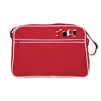 QH white red black - Retro Bag - red/white - Front