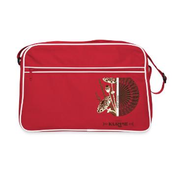 Kurpiowska Cutout Drops - KANS - Retro Tasche - Rot/Weiß - Vorne