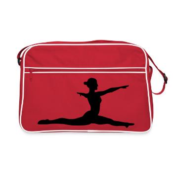 Gymnastic girl - Retro Bag - red/white - Front