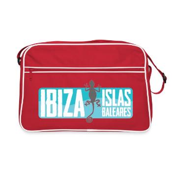 Ibiza Island Vector Design - Retro Bag - red/white - Front