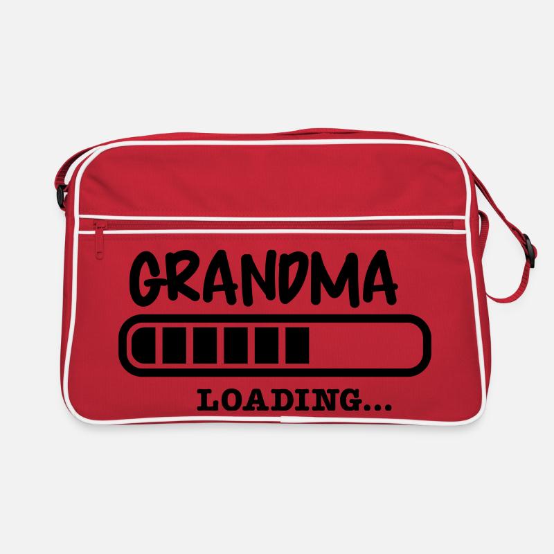 Grand-mère grand-mère - Sac Retro - rouge/blanc
