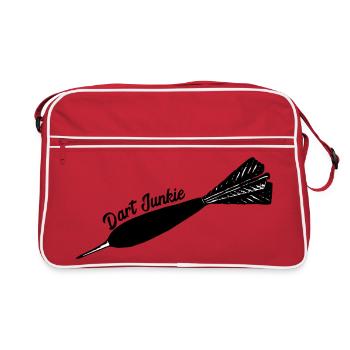 Darts, darts, darts, darts t-shirt, darts shirt - Retro Bag - red/white - Front