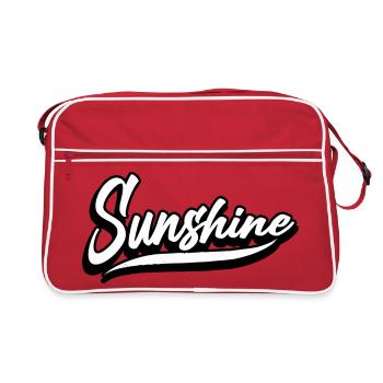 soleil vacances palm beach plage beauté - Sac Retro - rouge/blanc - Devant
