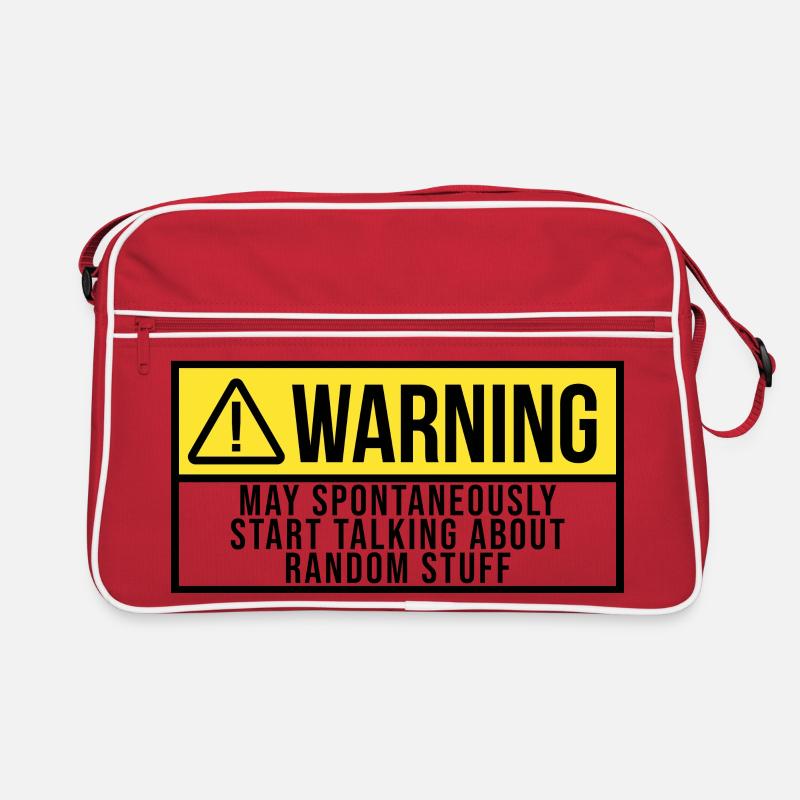 ADHD Start Talking About Random Stuff Retro Bag