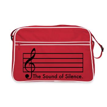 The Sound of Silence - Retro Bag - red/white - Front