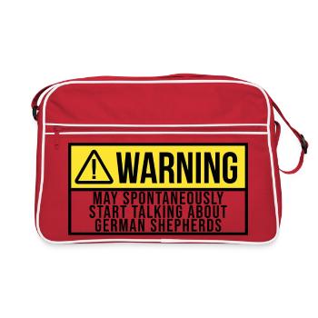 Berger allemand Berger allemand Berger allemand - Sac Retro - rouge/blanc - Devant