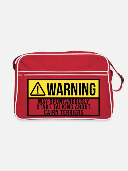 Cairn Terrier Cairn Terrier Cairn Terrier - Sac Retro - rouge/blanc - Devant