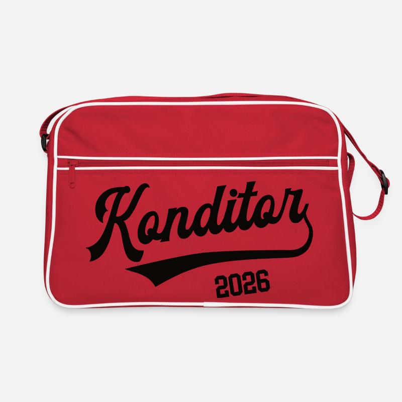 Konditor 2026 Beruf Konditorei Lehre Lehrling Retro Tasche
