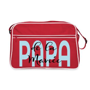Papa de la Mariée - Sac Retro - rouge/blanc - Devant