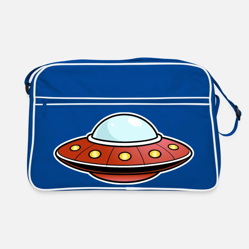 UFO rot Retro Tasche