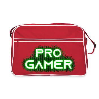 Pro Gamer Design für Esport Skill Wettbewerb - Retro Tasche - Rot/Weiß - Vorne