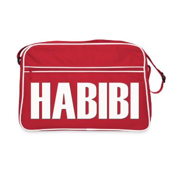 habibi chéri chéri chéri petite amie meilleur meilleur amour besti - Sac Retro - rouge/blanc - Devant