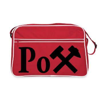 Der Pott - Retro Tasche - Rot/Weiß - Vorne
